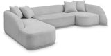 Rita 3-Piece Sectional Sofa - Cozy Fabric Living Room Furniture for Movie Nights and Relaxation