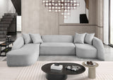 Rita 3-Piece Sectional Sofa - Cozy Fabric Living Room Furniture for Movie Nights and Relaxation