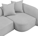 Rita 3-Piece Sectional Sofa - Cozy Fabric Living Room Furniture for Movie Nights and Relaxation