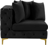 Tremblay Contemporary Corner Chair with Deep Button Tufting and Modular Design for Modern Spaces