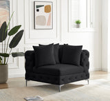 Tremblay Contemporary Corner Chair with Deep Button Tufting and Modular Design for Modern Spaces