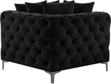 Tremblay Contemporary Corner Chair with Deep Button Tufting and Modular Design for Modern Spaces
