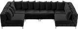 Tremblay Velvet Modular Sectional Sofa - Stylish Deep Button Tufting & Gold Chrome Legs Included