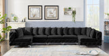 Tremblay Velvet Modular Sectional Sofa - Stylish Deep Button Tufting & Gold Chrome Legs Included