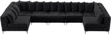 Tremblay Velvet Modular Sectional Sofa - Stylish Deep Button Tufting & Gold Chrome Legs Included