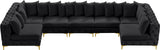 Tremblay Velvet Modular Sectional Sofa - Stylish Deep Button Tufting & Gold Chrome Legs Included