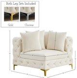 Tremblay Contemporary Corner Chair with Deep Button Tufting and Modular Design for Modern Spaces