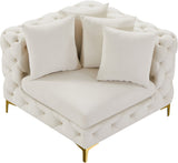 Tremblay Contemporary Corner Chair with Deep Button Tufting and Modular Design for Modern Spaces