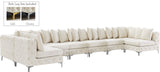 Tremblay Velvet Modular Sectional Sofa with Deep Button Tufting and Stylish Gold & Chrome Legs
