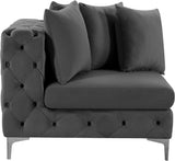 Tremblay Contemporary Corner Chair with Deep Button Tufting and Modular Design for Modern Spaces