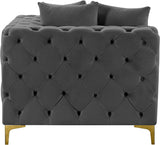 Tremblay Contemporary Corner Chair with Deep Button Tufting and Modular Design for Modern Spaces