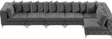 Tremblay Velvet Sectional Sofa - Luxurious Comfort with Modular Design & Gold Chrome Legs for Modern Homes