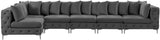 Tremblay Velvet Sectional Sofa - Luxurious Comfort with Modular Design & Gold Chrome Legs for Modern Homes