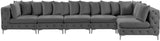 Tremblay Velvet Sectional Sofa - Luxurious Comfort with Modular Design & Gold Chrome Legs for Modern Homes