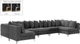 Tremblay Velvet Sectional Sofa - Luxurious Comfort with Modular Design & Gold Chrome Legs for Modern Homes