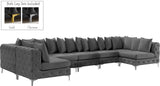 Tremblay Velvet Sectional Sofa - Luxurious Comfort with Modular Design & Gold Chrome Legs for Modern Homes