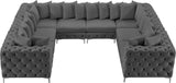 Tremblay Velvet Sectional Sofa - Luxurious Comfort with Modular Design & Gold Chrome Legs for Modern Homes
