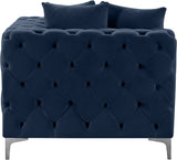 Tremblay Contemporary Corner Chair with Deep Button Tufting and Modular Design for Modern Spaces