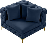 Tremblay Contemporary Corner Chair with Deep Button Tufting and Modular Design for Modern Spaces