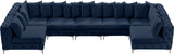 Tremblay Velvet Modular Sectional Sofa with Deep Tufting & Gold Chrome Legs for Modern Living Spaces