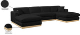 Johanna 3-Piece Sectional Sofa - Mid-Century Charm with Plush Comfort, Solid Wood Base & Cozy Design