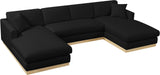 Johanna 3-Piece Sectional Sofa - Mid-Century Charm with Plush Comfort, Solid Wood Base & Cozy Design