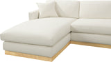 Johanna 3-Piece Sectional Sofa - Mid-Century Charm with Plush Comfort, Solid Wood Base & Cozy Design