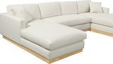 Johanna 3-Piece Sectional Sofa - Mid-Century Charm with Plush Comfort, Solid Wood Base & Cozy Design