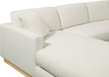 Johanna 3-Piece Sectional Sofa - Mid-Century Charm with Plush Comfort, Solid Wood Base & Cozy Design