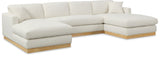Johanna 3-Piece Sectional Sofa - Mid-Century Charm with Plush Comfort, Solid Wood Base & Cozy Design