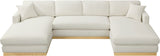 Johanna 3-Piece Sectional Sofa - Mid-Century Charm with Plush Comfort, Solid Wood Base & Cozy Design
