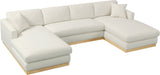 Johanna 3-Piece Sectional Sofa - Mid-Century Charm with Plush Comfort, Solid Wood Base & Cozy Design