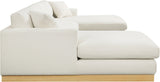 Johanna 3-Piece Sectional Sofa - Mid-Century Charm with Plush Comfort, Solid Wood Base & Cozy Design