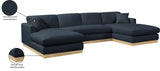 Johanna 3-Piece Sectional Sofa - Mid-Century Charm with Plush Comfort, Solid Wood Base & Cozy Design