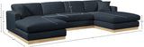 Johanna 3-Piece Sectional Sofa - Mid-Century Charm with Plush Comfort, Solid Wood Base & Cozy Design