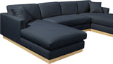 Johanna 3-Piece Sectional Sofa - Mid-Century Charm with Plush Comfort, Solid Wood Base & Cozy Design
