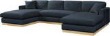 Johanna 3-Piece Sectional Sofa - Mid-Century Charm with Plush Comfort, Solid Wood Base & Cozy Design
