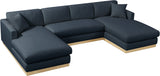 Johanna 3-Piece Sectional Sofa - Mid-Century Charm with Plush Comfort, Solid Wood Base & Cozy Design
