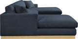 Johanna 3-Piece Sectional Sofa - Mid-Century Charm with Plush Comfort, Solid Wood Base & Cozy Design