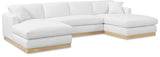 Johanna 3-Piece Sectional Sofa - Mid-Century Charm with Plush Comfort, Solid Wood Base & Cozy Design