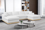 Johanna 3-Piece Sectional Sofa - Mid-Century Charm with Plush Comfort, Solid Wood Base & Cozy Design