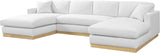 Johanna 3-Piece Sectional Sofa - Mid-Century Charm with Plush Comfort, Solid Wood Base & Cozy Design