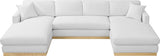 Johanna 3-Piece Sectional Sofa - Mid-Century Charm with Plush Comfort, Solid Wood Base & Cozy Design