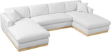 Johanna 3-Piece Sectional Sofa - Mid-Century Charm with Plush Comfort, Solid Wood Base & Cozy Design
