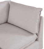Mackenzie Corner Chair – Elegant Linen Textured Upholstery for Contemporary Living Spaces