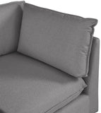 Mackenzie Corner Chair – Elegant Linen Textured Upholstery for Contemporary Living Spaces