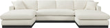 Johanna 3-Piece Sectional Sofa - Elegant Mid-Century Design with Cozy Cushions and Durable Frame