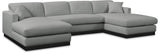 Johanna 3-Piece Sectional Sofa - Elegant Mid-Century Design with Cozy Cushions and Durable Frame