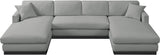 Johanna 3-Piece Sectional Sofa - Elegant Mid-Century Design with Cozy Cushions and Durable Frame