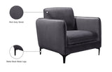 Poppy Black Velvet Chair - Luxurious Contemporary Design with Plush Support & Stylish Matte Legs